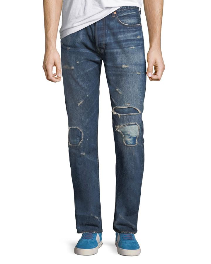 Men's Made & Crafted 501&trade; Original-fit Distressed Jeans