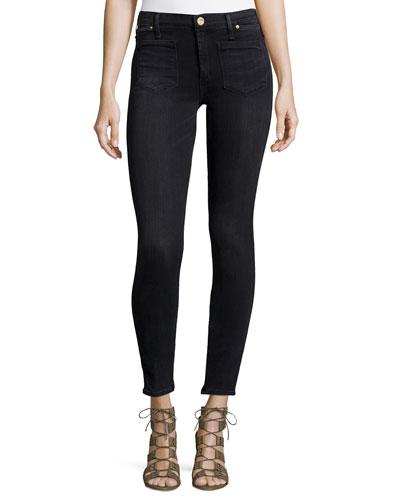 Pitch Stretch-cotton Skinny Jeans, Ballerina Black
