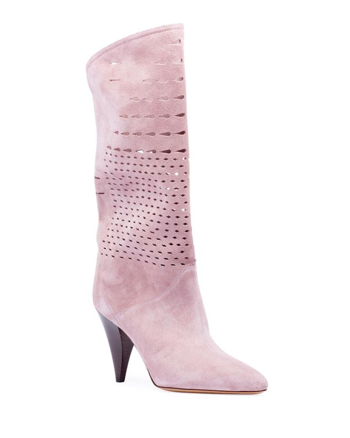 Lurrey Cutout Suede Knee Boots