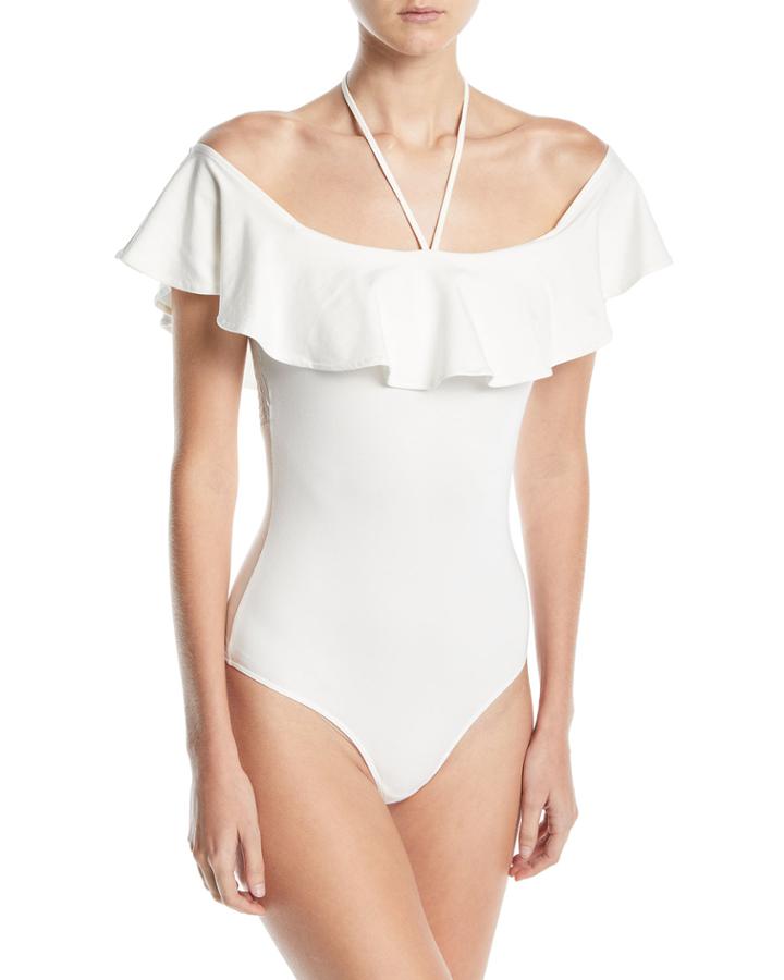 Halter Off-the-shoulder Bodysuit