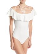 Halter Off-the-shoulder Bodysuit