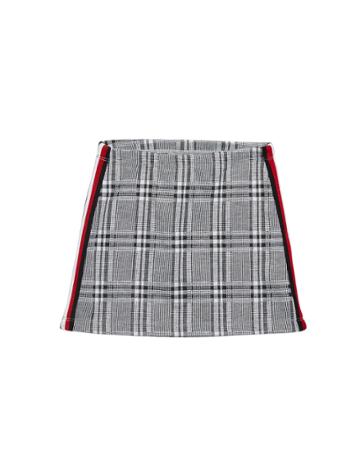 Girl's Plaid A-line Mini Skirt,