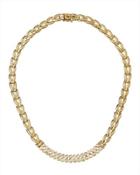 14k Diamond Collar Necklace,