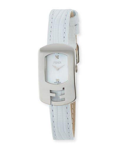 Chameleon Golden Watch W/ White Calfskin