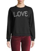 Pearly Beaded Love Pullover