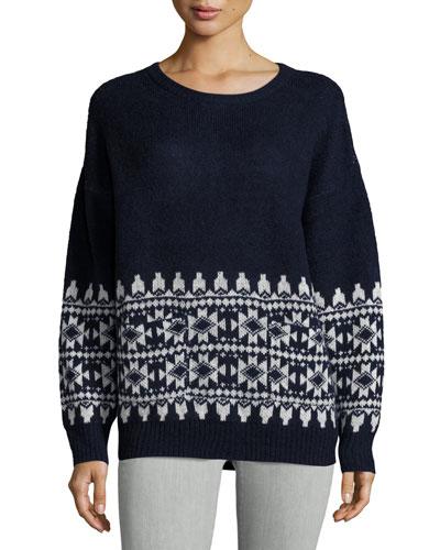 Alpine-print Long-sleeve