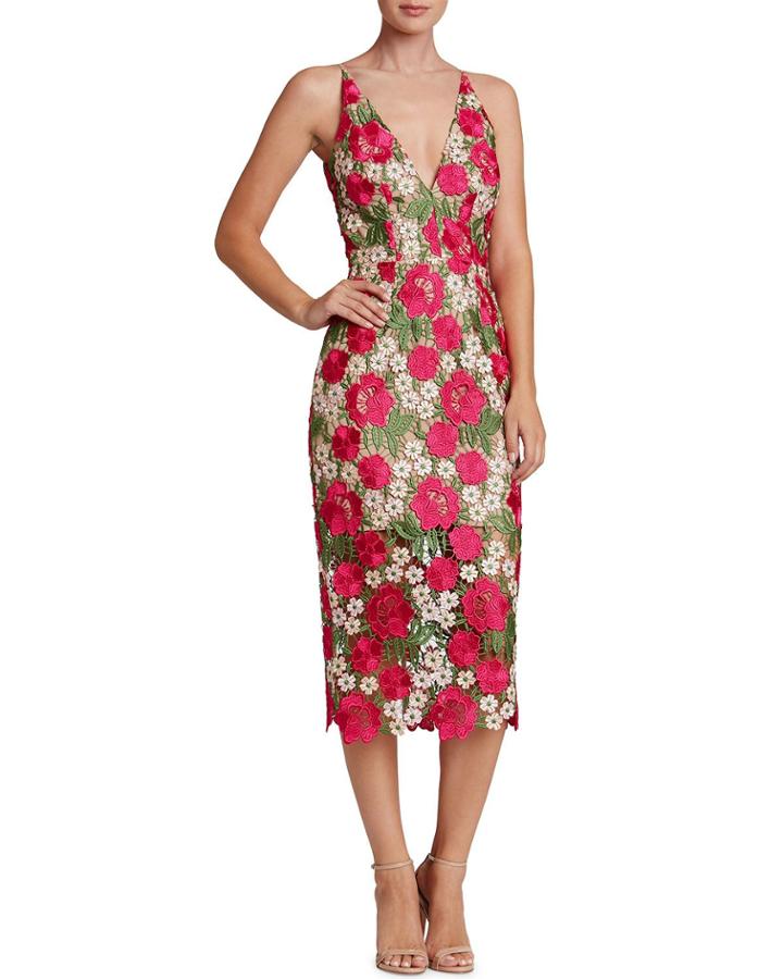 Aurora Floral Crochet Dress