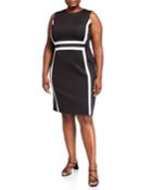 Plus Size Colorblock