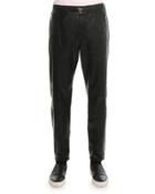 Leather Jogger Pant, Black
