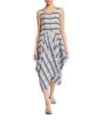 Plaid Sleeveless Balloon Dress