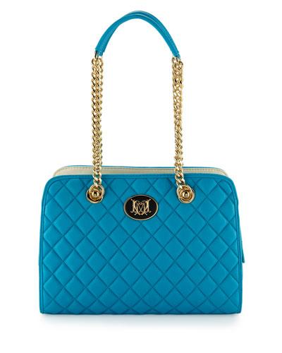 Nappa Quilted Faux-leather Shoulder Bag,
