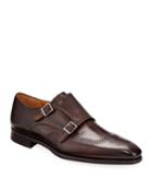 Men's Double-monk Leather Dress
