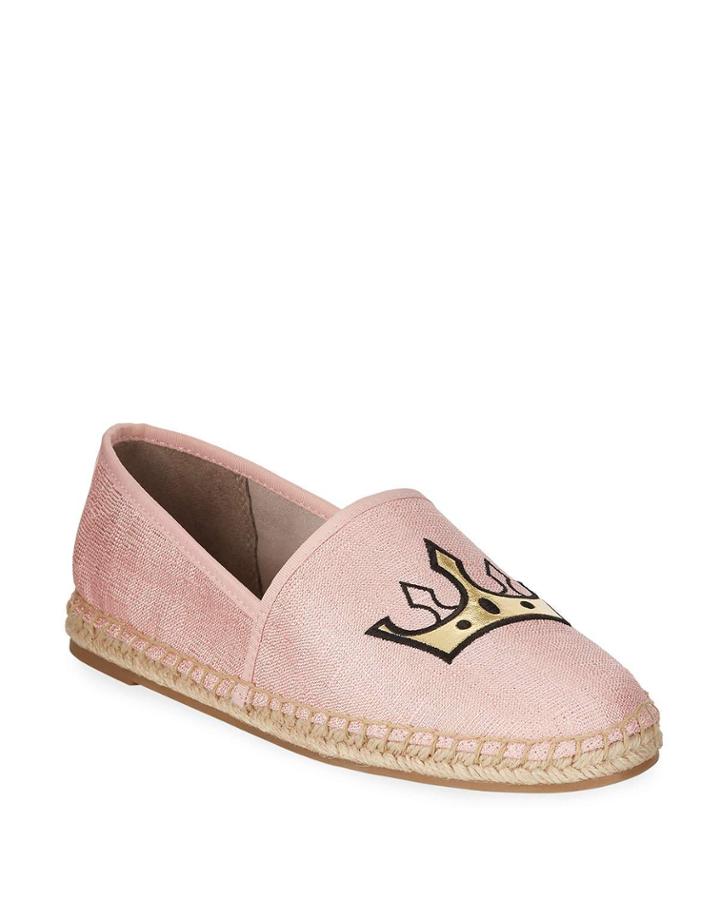 Leni Shimmery Canvas Bee Espadrilles