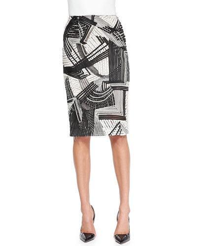 Abstract Embroidered Pencil