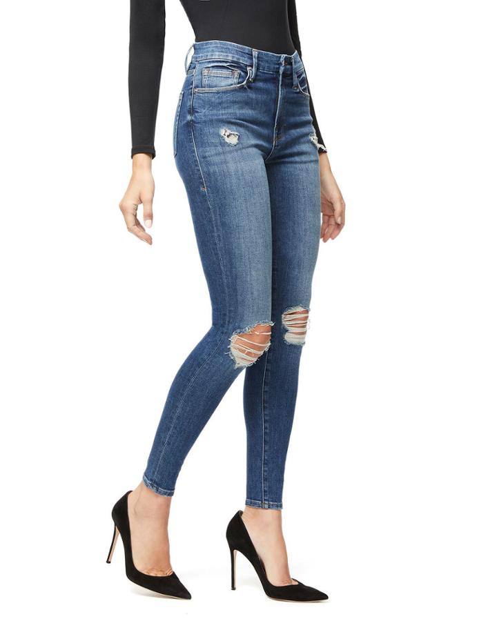 Good Waist Distressed Skinny Jeans - Inclusive