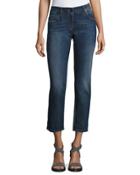 Low-rise Cropped Slim-fit Jeans,
