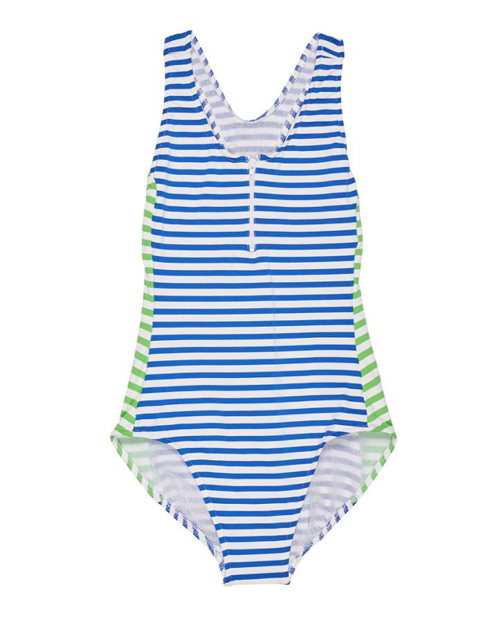Stripe Y-back One-piece Swimsuit,
