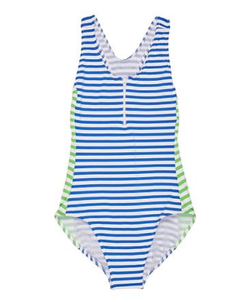 Stripe Y-back One-piece Swimsuit,