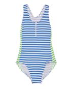 Stripe Y-back One-piece Swimsuit,