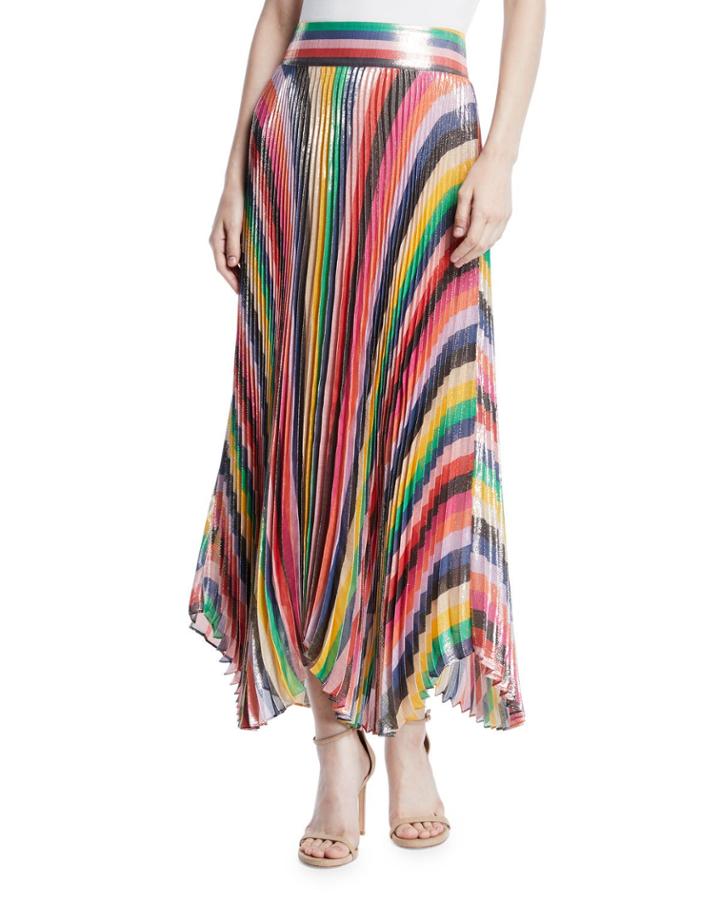 Katz Sunburst Pleated Metallic Striped