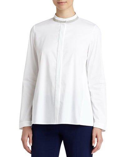Alec Beaded-trim Blouse