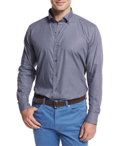 Micro-check Long-sleeve Sport