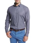 Micro-check Long-sleeve Sport