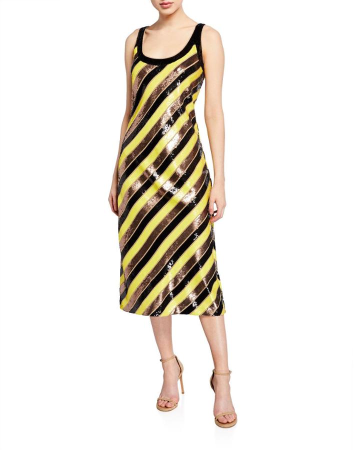 Luisa Sequined Cocktail Dress