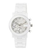 G-chrono Ceramic Watch, White