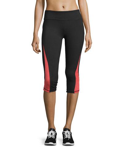 Mesh-paneled Cropped