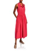 Cowl-neck Broadcloth