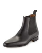 Hand Antique Leather Boots, Black