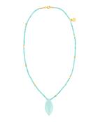 Delicate Hue 24k Aqua Chalcedony & Turquoise Beaded Necklace