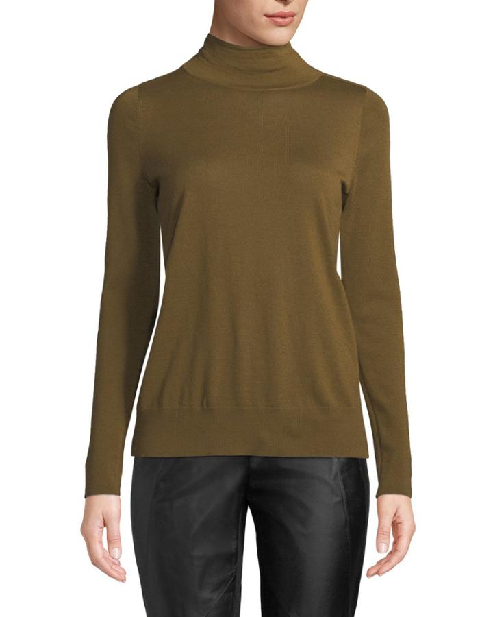 Modern Long-sleeve Wool Turtleneck