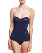 Solid Flounce One-piece