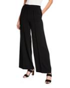 Pleated Wide-leg Trousers With