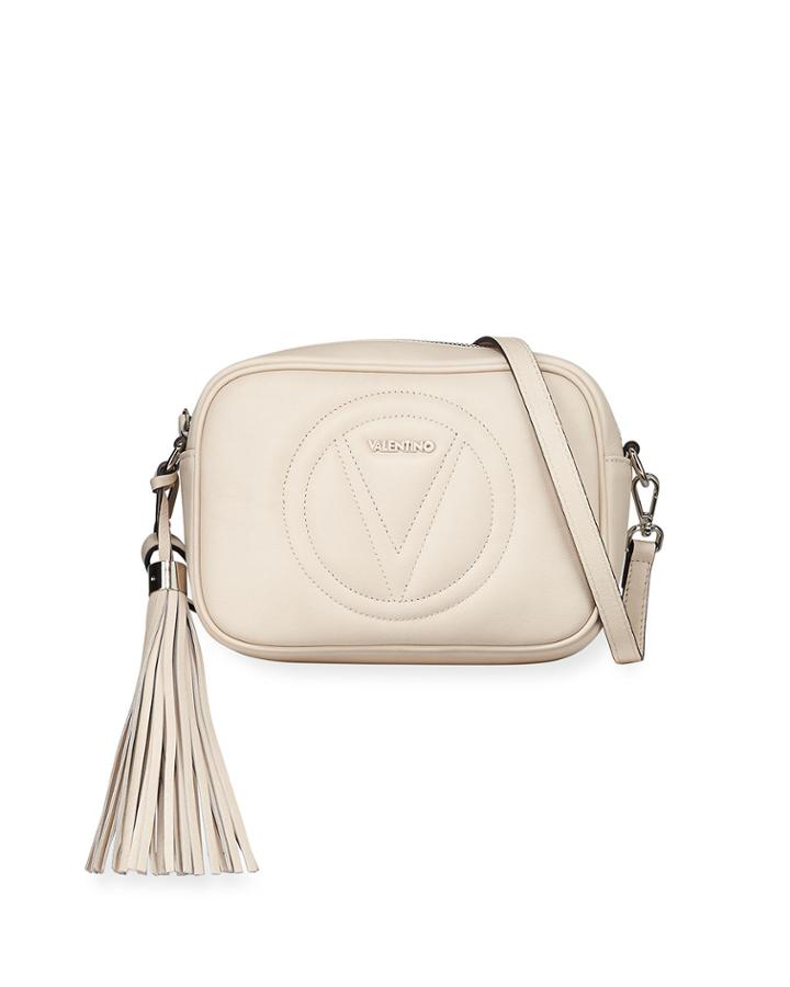 Mia Sauvage Leather Tassel Crossbody Bag
