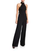 Cicero Side Lace-up Halter Jumpsuit