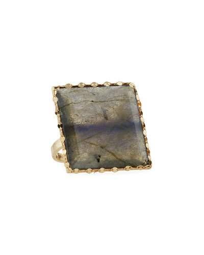 14k Mystiq Gloss Labradorite Ring
