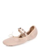 Rockstud Ballet Leather Ballet Flats