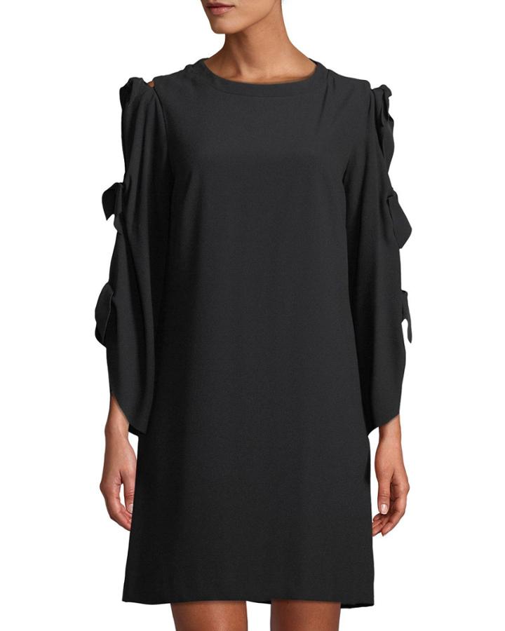 Tie-sleeve Crepe