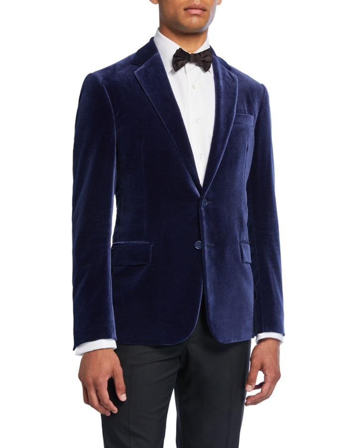 Men's Solid Velvet Dinner Jacket