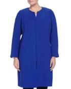 Lafayette 148 New York Plus Soraya Long Wool Coat, Imperial, Women's,