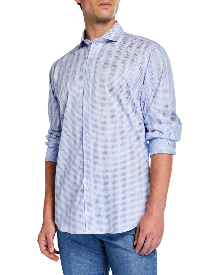 Men's Striped Long-sleeve Cotton