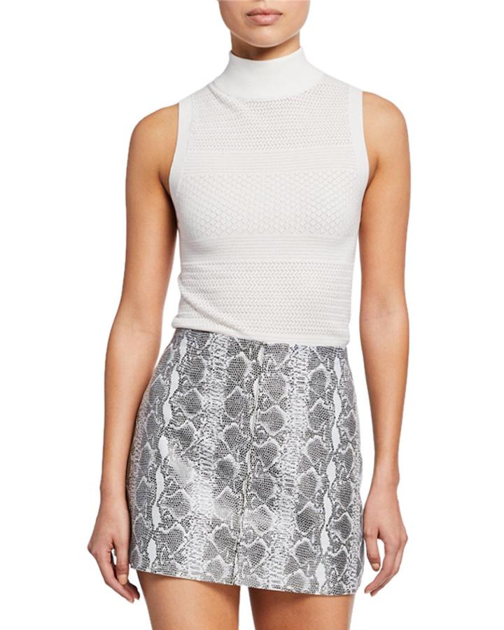 Lanie Sleeveless Turtleneck Pullover