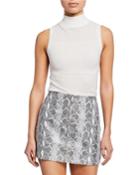 Lanie Sleeveless Turtleneck Pullover