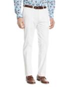 Stretch-cotton Flat-front Dress Pants