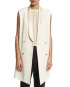 Double-breasted Long Vest, Butter