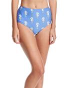 Seahorse-print High-waist