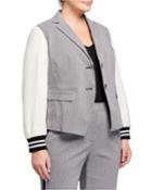 Plus Size Billie Mixed-media Jacket